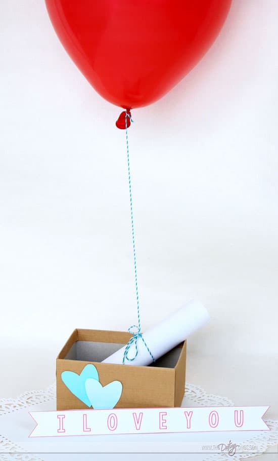 Ballon with Love Letter