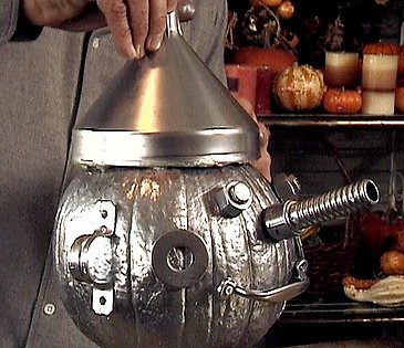 DIY No Carve Pumpkin Idea Tin Man