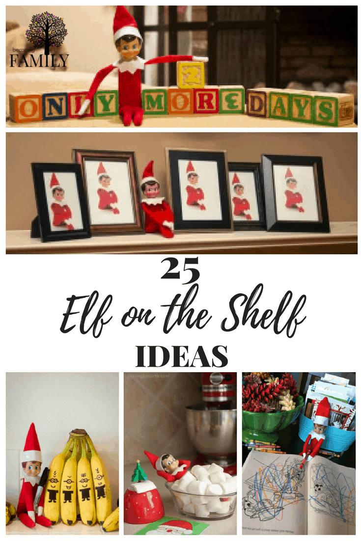 Looking for Elf on the Shelf Ideas. Here are 25 ideas that can help you get started and for at least 25 days have something planned without thinking what to do next. 