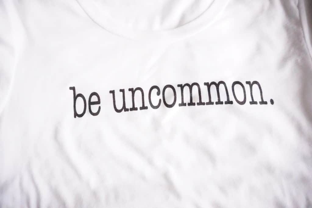 Just Be - Be uncommon t-shirt